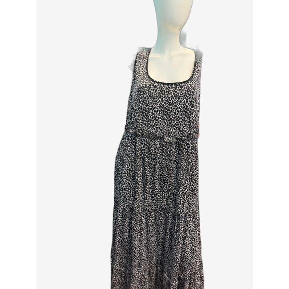 NY Collection Dresses & Skirts - NY Collection Animal Print Tiered Sleeveless Maxi Dress Women’s Plus Size 3X NEW